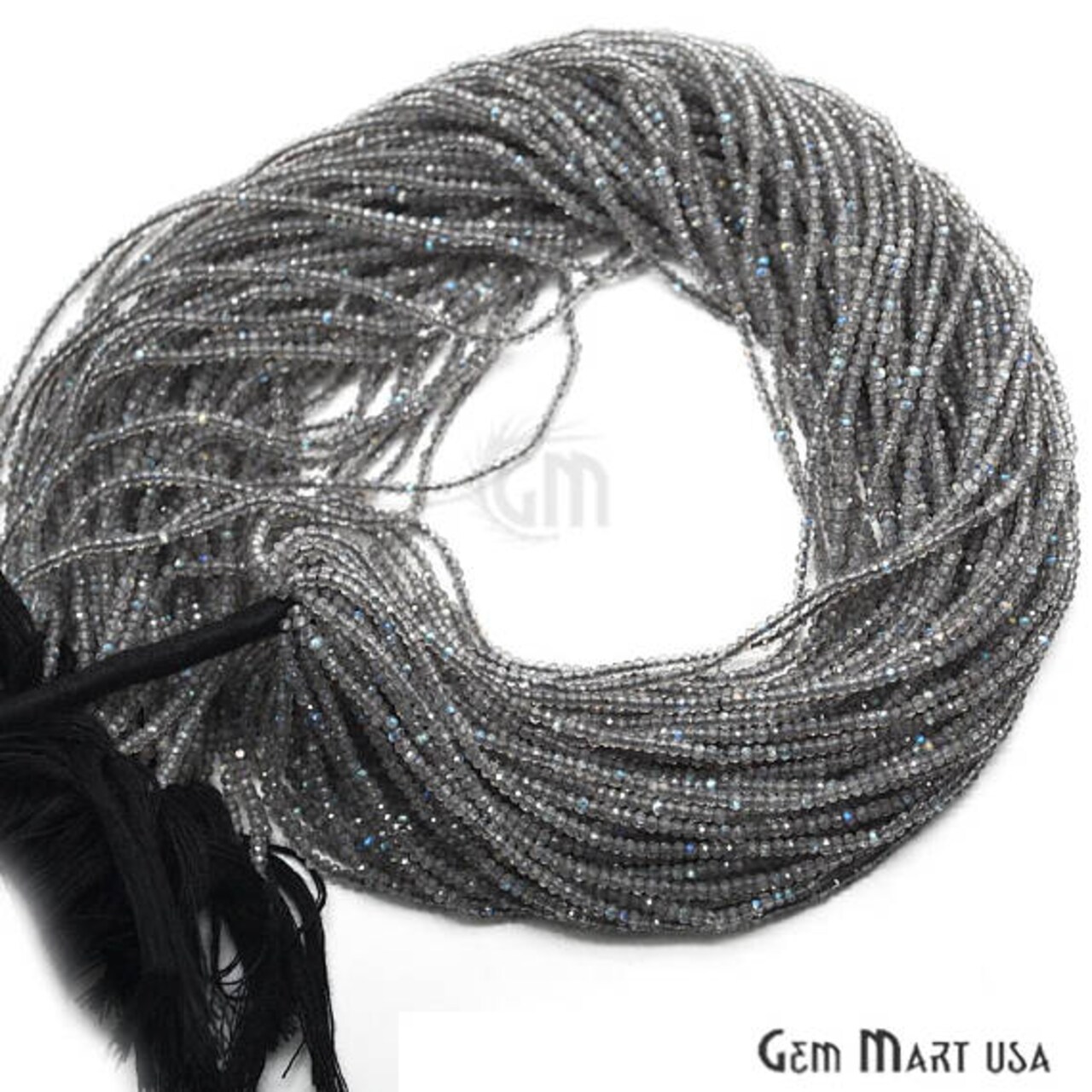 Rondelle Beads, Handcrafted 12-13 Inch Bead Strands, 2-2.5mm, Faceted Gemstones, Natural Strung, DIY Jewelry Making Bead Supply (70000)